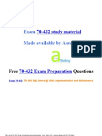 70-432 Study Material: Free Questions