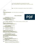 Control Structures in Java