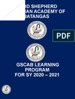 GSCAB Learning Program SY 2020-2021