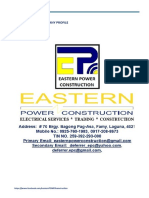 Eastern Power Construction Company Profile 2020