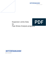 Witzenmann - Expansion Joints Data For Pipe Stress AnalysisPrograms