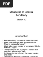 Measures of Central Tendency: Section 4.2