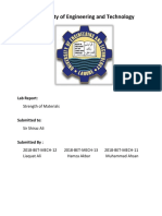 University of Engineering and Technology: Lab Report