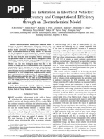 On-Board State Estimation in Electrical Vehicles Achieving Accuracy and Computational Efficiency Through An Electrochemical Model PDF