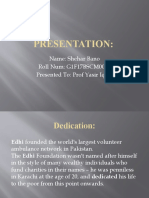 Presentation:: Name: Shehar Bano Roll Num: G1F17BSCM0018 Presented To: Prof Yasir Iqbal