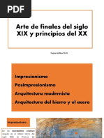 Arte Finales Siglo XIX y Principio XX