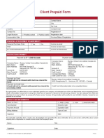 Client Prepaid Form: Customer Information