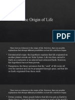 The Origin of Life