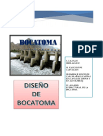 Diseño de Bocatoma Santa Catalina