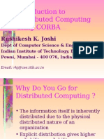 Introduction To Distributed Computing Using CORBA: Rushikesh K. Joshi