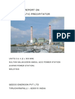 Technical Report On Electrostatic Precipitator: Geeco Enercon PVT LTD Tiruchirapalli - 620015 India