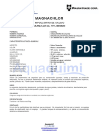 Hoja Tecnica Cloro Granulado Magnachlor PDF