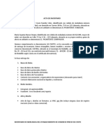 Acta de Inventario - Establecimiento de Comercio