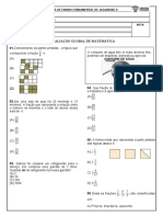 Avaliação de Matemática