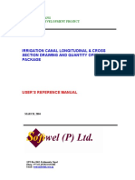 Irrigation Canal Longitudinal & Cross Section Drawing and Quantity Offtake Package