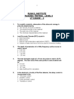 Rusayl Institute Ultrasonic Testing - Level Ii Ut Q Bank - 4