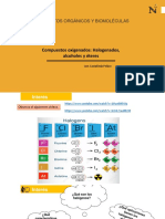 Compuestos Oxigenados: Halogenados, Alcoholes y Éteres