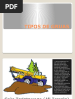 Tipos de Gruas