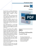 Analogue Addressable Control Panel: Product Data