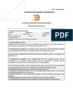 Small Industries Development Organization: Form I. Concept Note Template