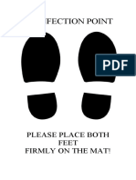 Disinfection Point: Please Place Both Feet Firmly On The Mat!