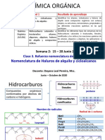 Clase 3 Nomenclatura Cicloalcanos y Haluros de Alquilo