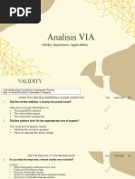 Analisis VIA: Validity, Importance, Applicability