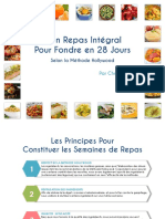 Plan Repas Intégral Pour Fondre en 28 Jours - Semaine 1