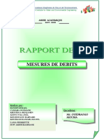 Rapport de TP Mesures de Débit