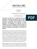 Executive Order No. 279, S. 1987 - Official Gazette of The Republic of The Philippines