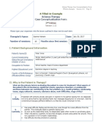 A Filled-In Example: Schema Therapy Case Conceptualization Form