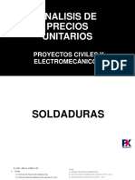 Analisis de Precios Unitarios 6 - Soldaduras