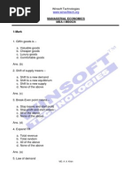 Managerial Economics MBA-I MB0026: MD. A. A. Khan