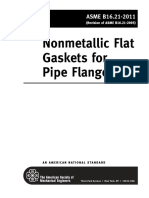 Nonmetallic Flat Gaskets For Pipe Flanges: ASME B16.21-2011