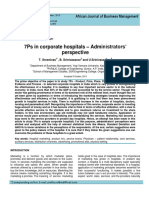 7Ps in Corporate Hospitals - Administrators' Perspective: Full Length Research Paper