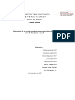 Elaboración de Un Producto Desinfectante Como Trabajo Final