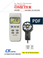 Anemometer: Model: YK-2005AM