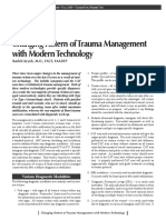 Changing Pattern of Trauma Management With Modern Technology