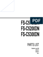 FS-C5100DN FS-C5200DN FS-C5300DN Parts List