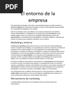 Tema 3 El Entorno de La Empresa