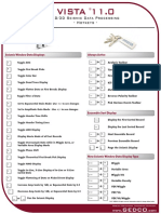 Vista 11.0: 2D/3D Seismic Data Processing - Hotkeys