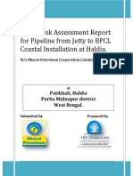 Rapid Risk Assessment Report For Pipeline From Jetty To BPCL Coastal Installation at Haldia