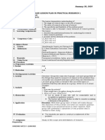 Semi-Detailed Lesson Plan in Practical Research 1: January 28, 2020