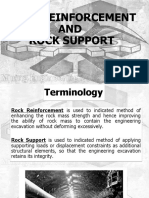 Rock Reinforcement AND Rock Support