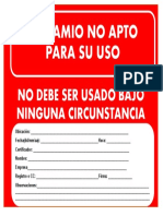 Tarjeta Roja Andamio