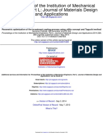 Engineers, Part L: Journal of Materials Design Proceedings of The Institution of Mechanical