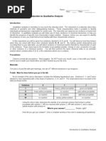 Introduction To Qualitative Analysis