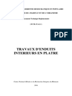 D.T.R. e 6.2.1 Travaux D'enduits Interieurs en Platre