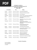 EE II A/MBA/2010 University of Kerala III Sem. MBA (FT/PT) Degree Examination January 2011