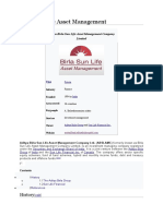 Birla Sun Life Asset Management: History